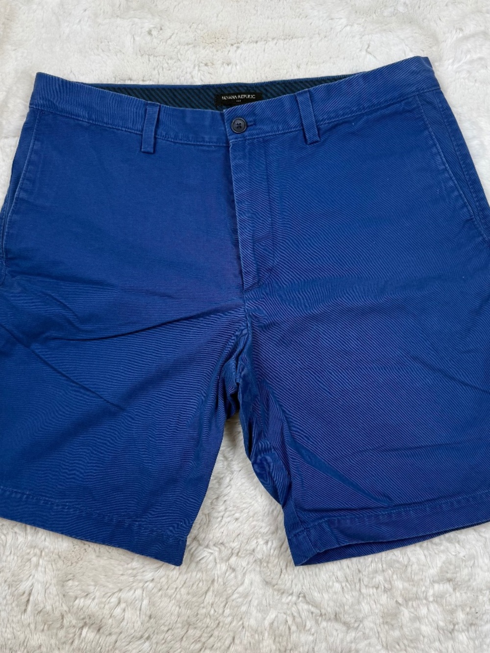 Banana Republic Deck Short in Underwater Blue Cotton 9" Inseam Men's Waist 35